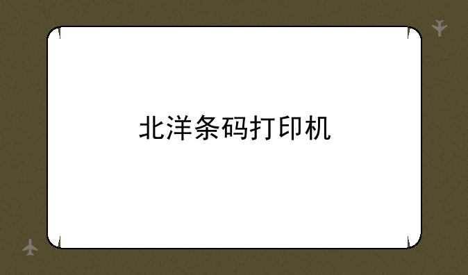 北洋条码打印机