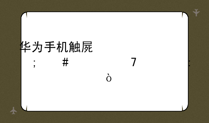 华为手机触屏失灵怎么恢复出厂设置？