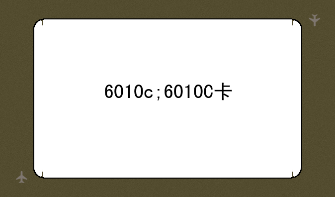 6010c;6010C卡