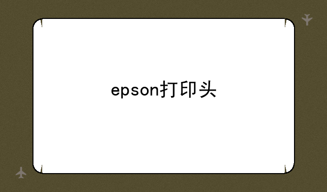 epson打印头