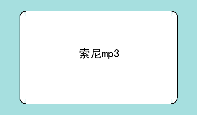 索尼mp3