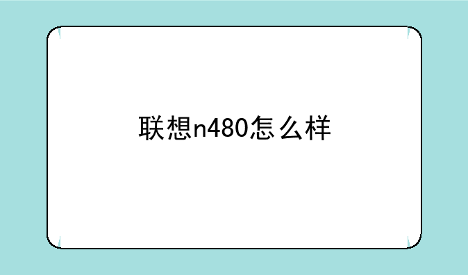联想n480怎么样