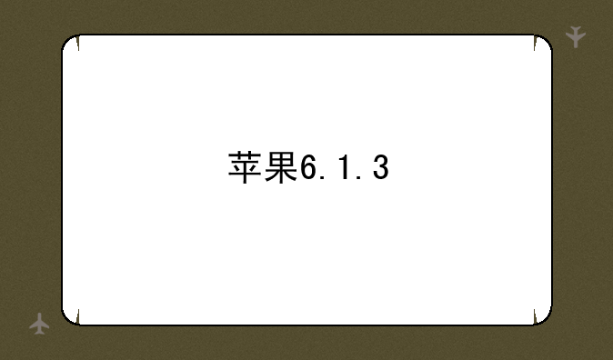 苹果6.1.3