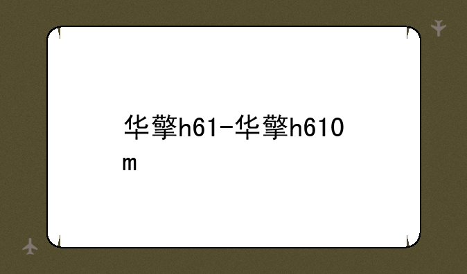 华擎h61-华擎h610m