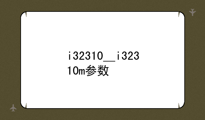 i32310__i32310m参数